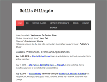 Tablet Screenshot of hollisgillespie.com